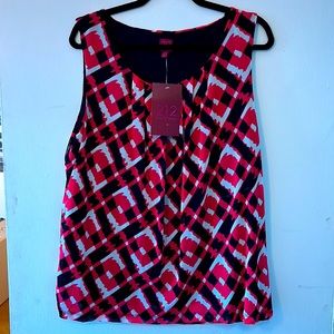 Dressy sleeveless shirt by 212 Collection